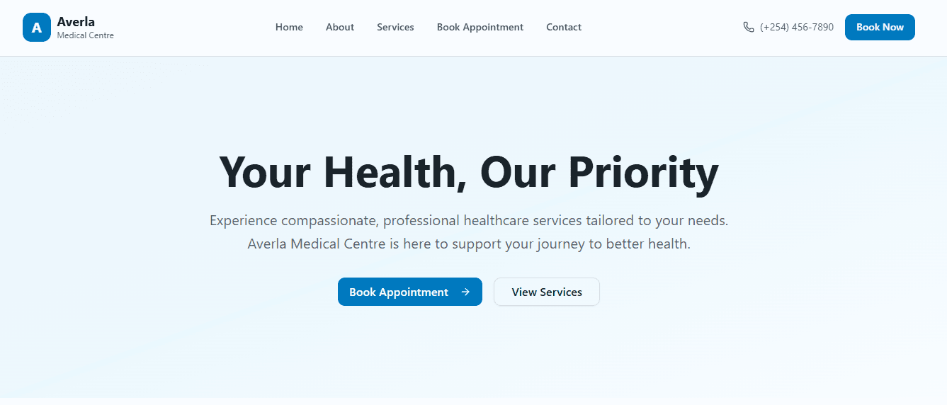 Project Medical Clinic Website